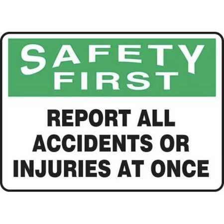 Accuform OSHA SAFETY FIRST SAFETY SIGN MFSD932XT MFSD932XT